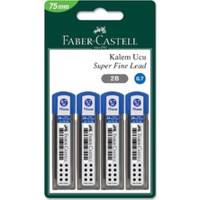 Faber-Castell Blister 4'Lü Super Fine Min, 2B 0.7 (75 Mm)