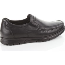 Forelli 32608 Erkek Siyah Deri Comfort Ayakkabı