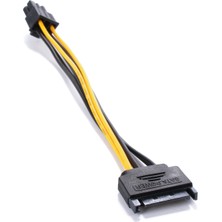 CresCent 6 Pin Pci E Güç Dönüştürücü Kablo Sata To Pci E