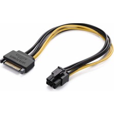 CresCent 6 Pin Pci E Güç Dönüştürücü Kablo Sata To Pci E