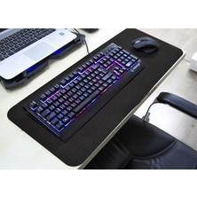 Tkz 300 x 700 x 3 mm Oyuncu Uzun Kaymaz Mouse Pad - Siyah