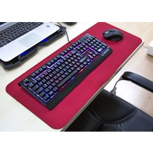 Tkz 300 x 700 x 3 mm Oyuncu Uzun Kaymaz Mouse Pad - Kırmızı