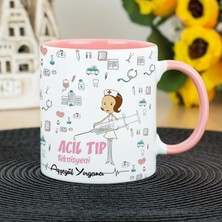 Hediyelen Acil Tıp Teknisyeni Kupa Bardak - Pembe