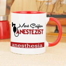 Hediyelen Anestezist Kupa Bardak - Kırmızı