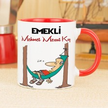 Hediyelen Emekli Kupa Bardak - Kırmızı