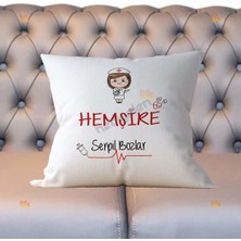 Hediyelen Hemşire Kadın Figür Yastık