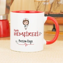 Hediyelen Diyaliz Hemşiresi Kupa Bardak - Kırmızı