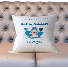 Hediyelen Bebek Mavi Tasarım Yastık