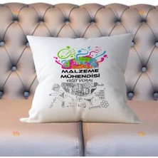 Hediyelen Malzeme Mühendisi Beyin Tasarım Yastık