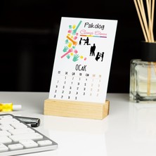 Hediyelen Psikolog Pembe Tasarım Masa Takvimi
