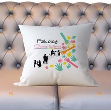 Hediyelen Psikolog Pembe Tasarım Yastık