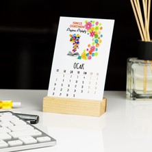 Hediyelen Türkçe Öğretmenine Hediye Çiçek Tasarım Masa Takvimi