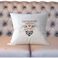 Hediyelen Veteriner Hekim Kalp Tasarım Yastık