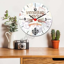 Hediyelen Veteriner Hekim Kalp Tasarım Duvar Saati