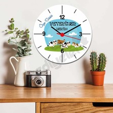 Hediyelen Veteriner Hekim Çiftlik Tasarım Duvar Saati