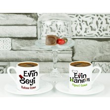 Hediyelen Evin Beyi Ve Evin Hanımı Kahve Fincanı
