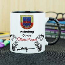Hediyelen Astsubay Çavuş Kupa Bardak - Siyah