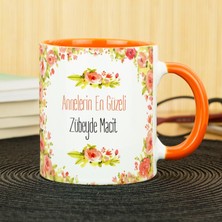 Hediyelen Annelerin En Güzeli Kupa Bardak - Turuncu