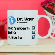 Hediyelen Diş Hekimi Kupa Bardak - Beyaz