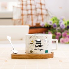 Hediyelen Katip Stantlı Fincan