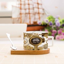 Hediyelen Makine Mühendisi Tasarımlı Stantlı Fincan