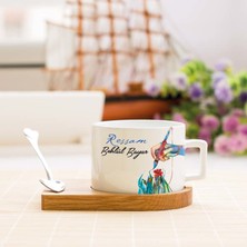 Hediyelen Ressam Stantlı Fincan