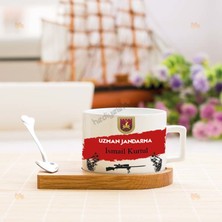 Hediyelen Uzman Jandarma Stantlı Fincan