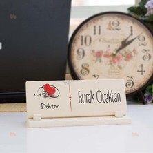 Hediyelen Doktor Kalp Tasarımlı Taş İsimlik