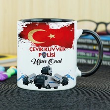 Hediyelen Çevik Kuvvet Polisi Kupa Bardak - Siyah