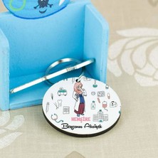 Hediyelen Hemşire Baş Örtülü Figür Anahtarlık