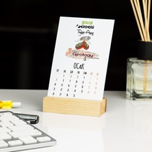 Hediyelen Jeoloji Mühendisi Yeşil Tasarım Masa Takvimi