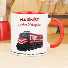 Hediyelen Makinist Kupa Bardak - Kırmızı