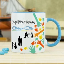 Hediyelen Sosyal Hizmet Uzmanı Kupa Bardak - Mavi