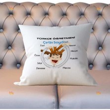 Hediyelen Türkçe Öğretmenine Hediye Kitap Beyin Tasarım Yastık