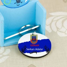 Hediyelen Uzman Mavi Tasarım Anahtarlık