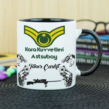 Hediyelen Kara Kuvvetleri Astsubay Kupa Bardak - Siyah