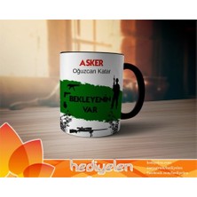 Hediyelen Asker Kupa Bardak - Siyah
