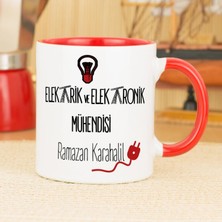 Hediyelen Elektrik Ve Elektronik Mühendisi Kupa Bardak - Kırmızı