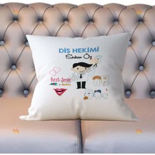Hediyelen Diş Hekimi Erkek Figür Yastık
