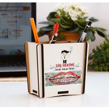 Hediyelen Diş Hekimi Kırmızı Tasarım Kalemlik