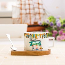 Hediyelen Sınıf Öğretmenine Hediye Öğrenci Tasarım Stantlı Fincan