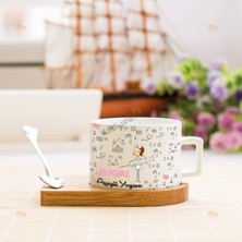 Hediyelen Hemşire Stantlı Fincan Pembe Tasarım