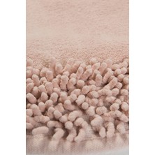 Chilai Home Piante Oval Cotton Pembe 2'li  Set Banyo Halısı