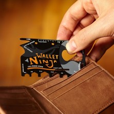 Blueway Ninja Wallet 18 in 1 Çok Fonksiyonlu Açacak Kart Ninja Kart Bıçak
