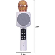 Wster Ws-1816 Karaoke Mikrofon Bluetooth Hoparlör Led Işıklı Wireless Microphone Hifi Speaker