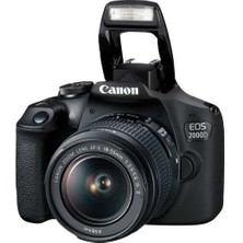Canon Eos 2000D 18-55Mm 75-300Mm Double Kit Dslr Fotoğraf Makinesi