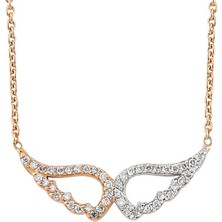 Harem Altın 18 Ayar Altın Pırlanta Kanat Kolye Rmk1004