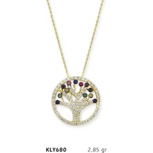 Harem Altın 14 Ayar Altın Hayat Ağacı Kolye Kly680