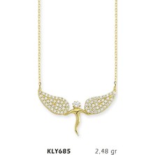 Harem Altın 14 Ayar Altın Melek Kanadı Kolye Kly685