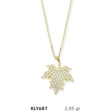 Harem Altın 14 Ayar Altın Yaprak Kolye Kly687